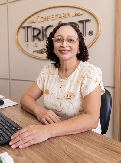 Rosilda, da equipe de atendimento da Trigart